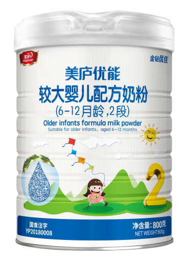 云顶集团3118acm优能较大婴儿配方奶粉800克2段
